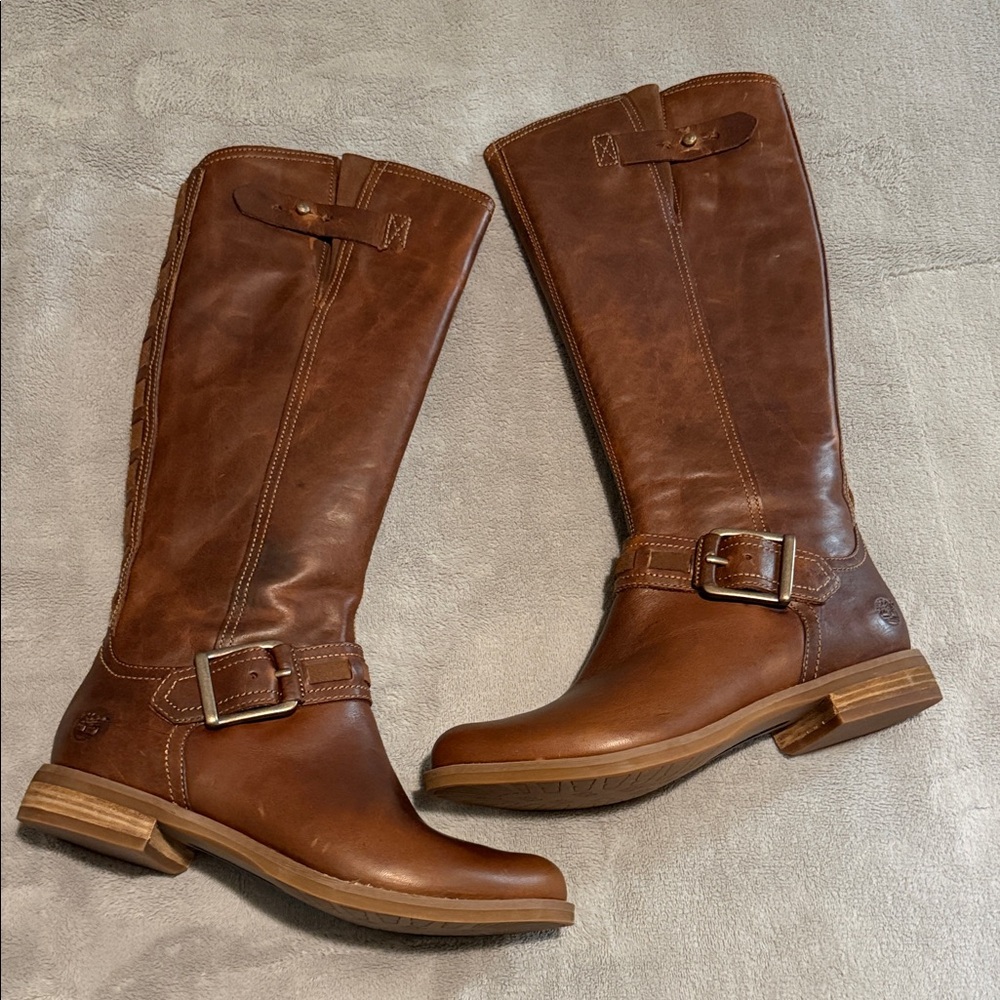 Timberland Brown Leather Riding Boots